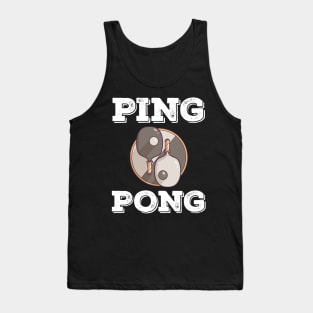 Ping Pong Table Tennis Tabletennis PingPong Yin Yang Ying Tank Top